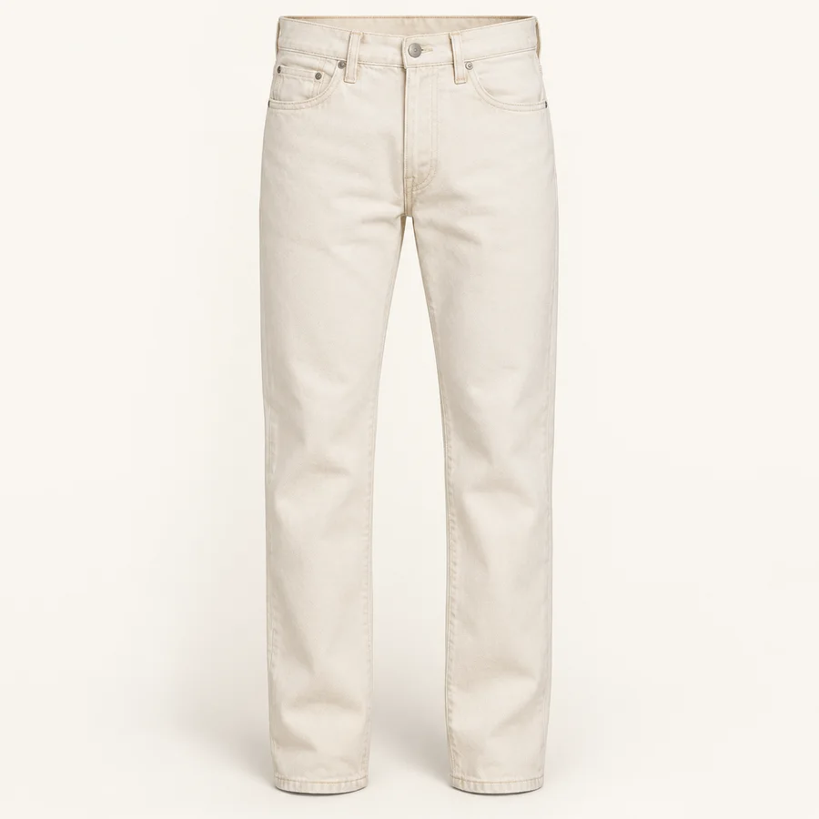 Jean recto color crudo · Hombre