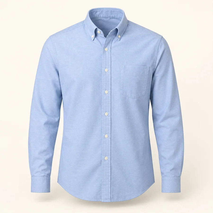 Camisa oxford celeste · Hombre