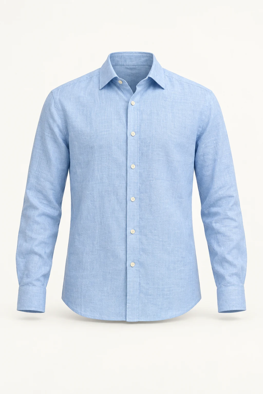 Blue linen shirt · Men