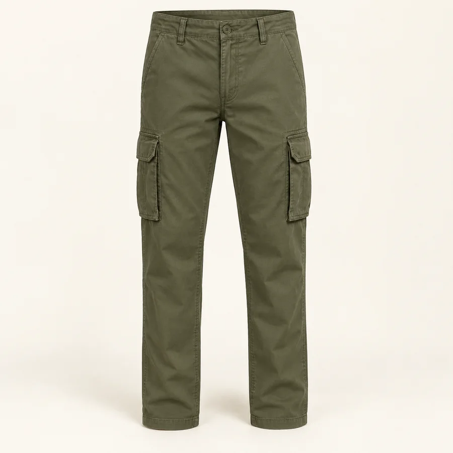 Pantalón cargo verde oliva · Hombre