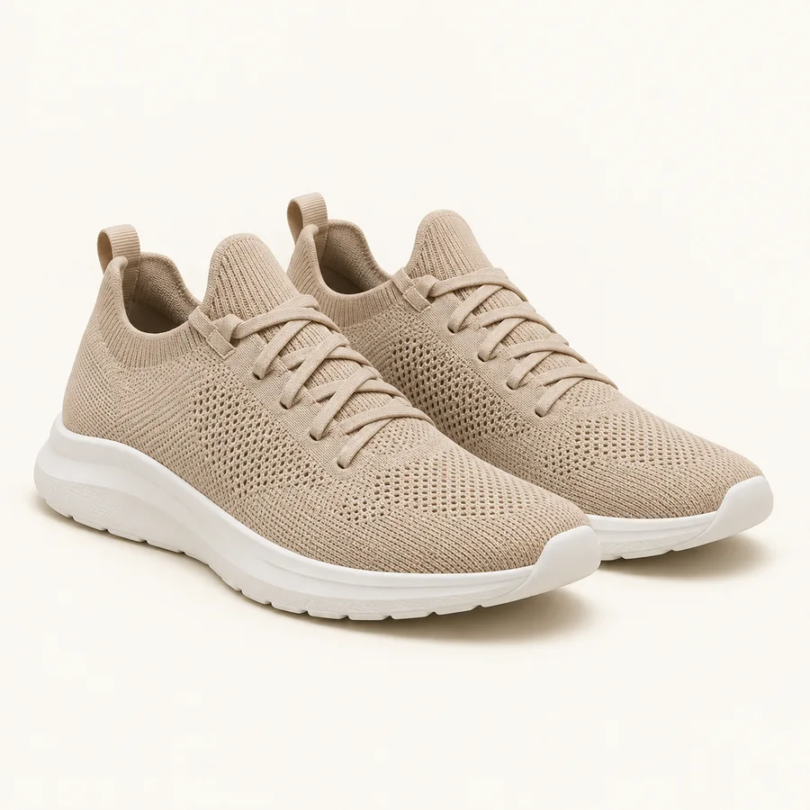 Zapatillas de punto arena · Hombre