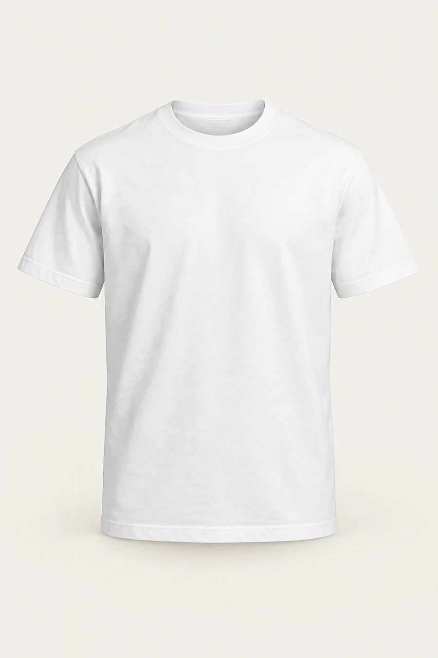 Remera blanca de algodón · Hombre