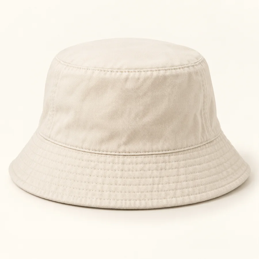 Sombrero bucket color crema · Unisex