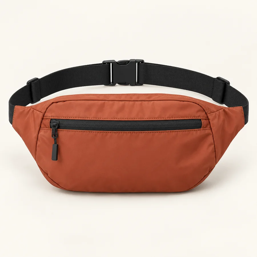 Riñonera color terracota · Unisex
