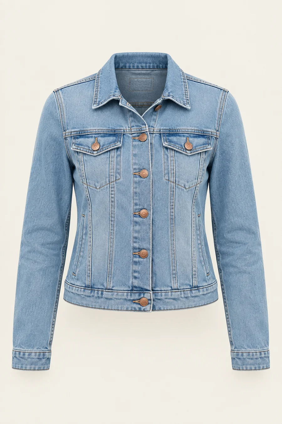 Chaqueta vaquera azul claro · Mujer