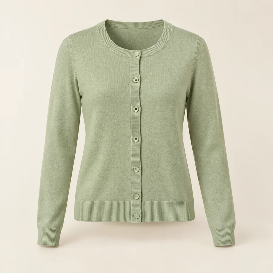 Cárdigan verde pistacho · Mujer
