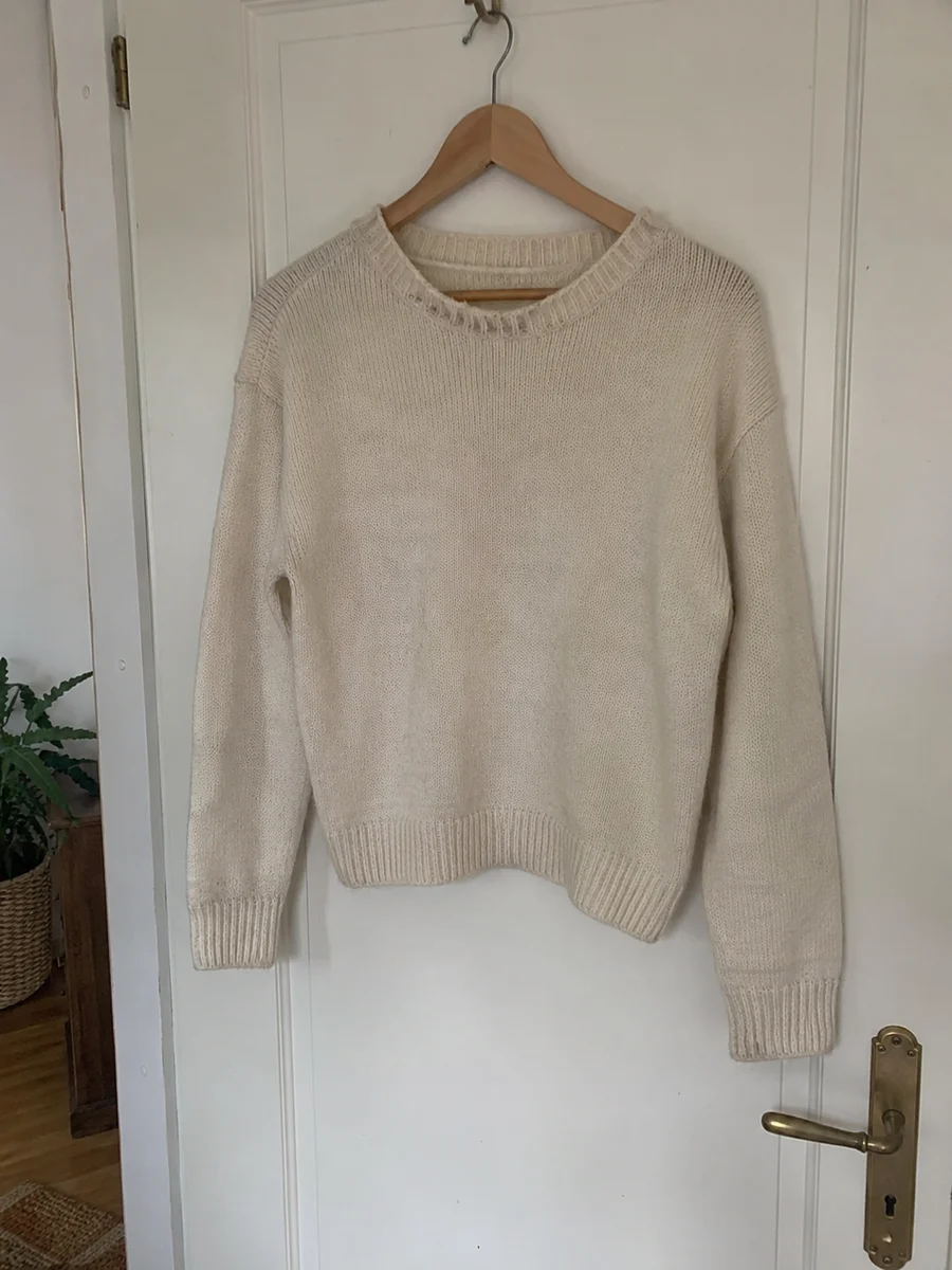 Cream wool jumper