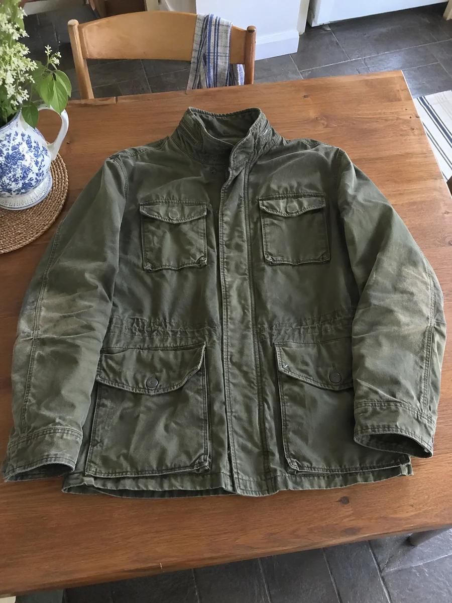 Olive green field jacket